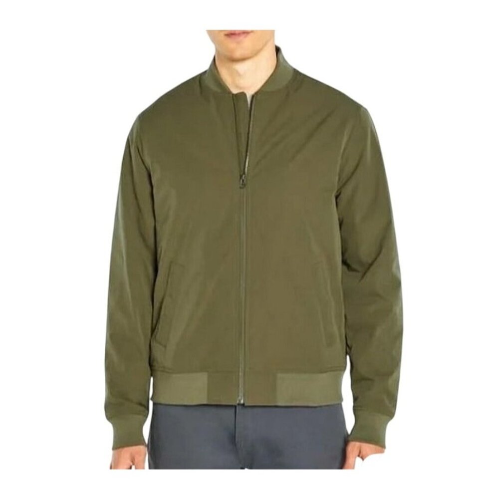 Banana Republic‎ Mens Olive Green Bomber Jacket Size XL NWT Lightweight Full Zip